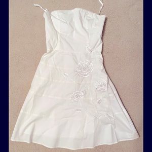 Ivory strapless dress